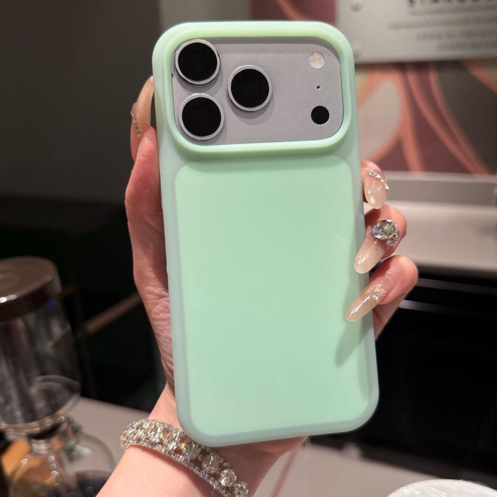 Силиконовый чехол Apple 17 Pro Max: Большое отверстие, Матовые кнопки AI, Подходит для iPhone 16