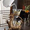 New Creative Dargon Teapot Full Automatic Glass Tea Set Pu'er Oolong Magnetic Suction Cup Teapot