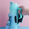 Neoprene Water Bottle Pouch Zipped Pocket Insulated Mug Cover Tumbler Cup Sleeve  Hiking
