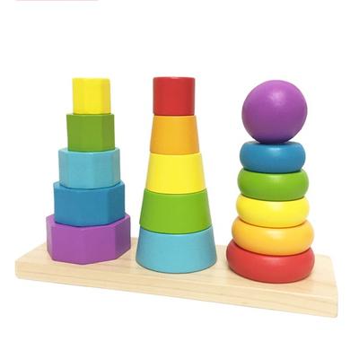 Touki Toy красочная модель, башня, разноцветная, 1 набор, корейские детские товары
