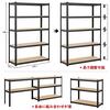 Yaheetech Steel Kitchen Rack, 5-Tier, 120cm Wide, 45cm Deep, 180cm High, Includes Gloves, Adjustable Height, Freely Combinable Storage Shelving, Stain