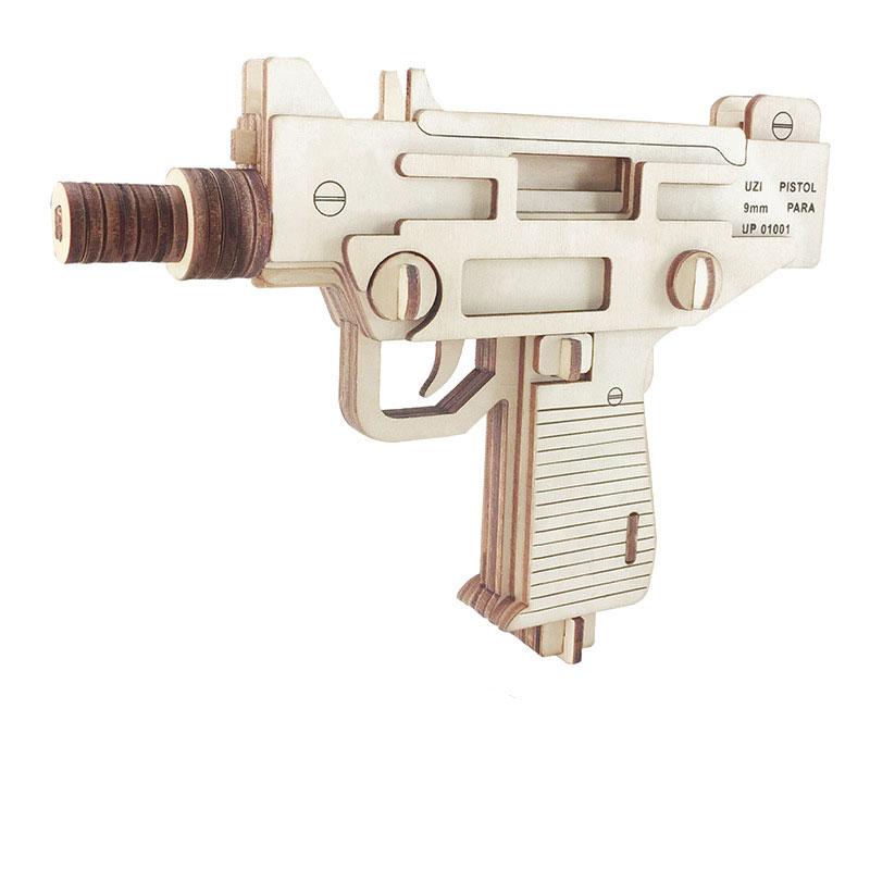 Деревянный сборочный пистолет-головоломка, модель пистолета, винтовка AK47, 3D модель игрушечного пистолета, не может стрелять, развивающие игрушки для детей, взрослых, мальчиков, подарки