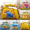 Pooh Bear Children Bedding Set With Active Dyeing For Toddler Bed Decor
