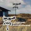 Stable Alloys Wind Indicators Sculpture Antique Styles Airplanes Weathervane For Garden Shed Or Pergolas