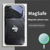 Винтажная серебристая рамка Для Magsafe Samsung S25 S25 Edge S25Ultra S8 9 10 20 S21 Pro 22 Plus S23 FE S24 Ultra Стеклянный чехол для телефона