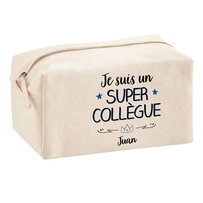 Trousse multifonction Juan Super Collègue Cadeau Anniversaire Noël Idée Personnalisé Original | Trousse Scolaire Fournitures Bureau