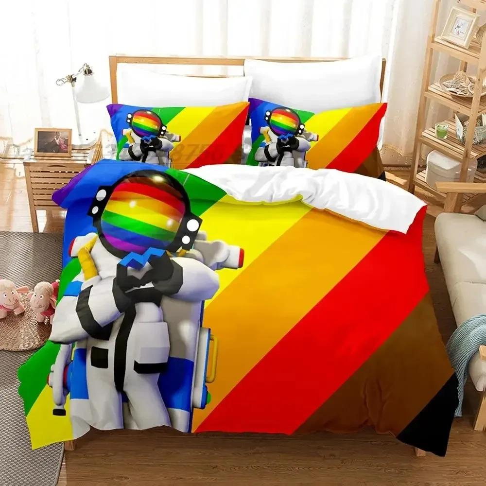 Astroneer Bedding Collection Single Twin Full Queen King Size Bed Collection Adult Kid Bedroom Duvet Cover Collections 3D Print Game Bed Sheet Set