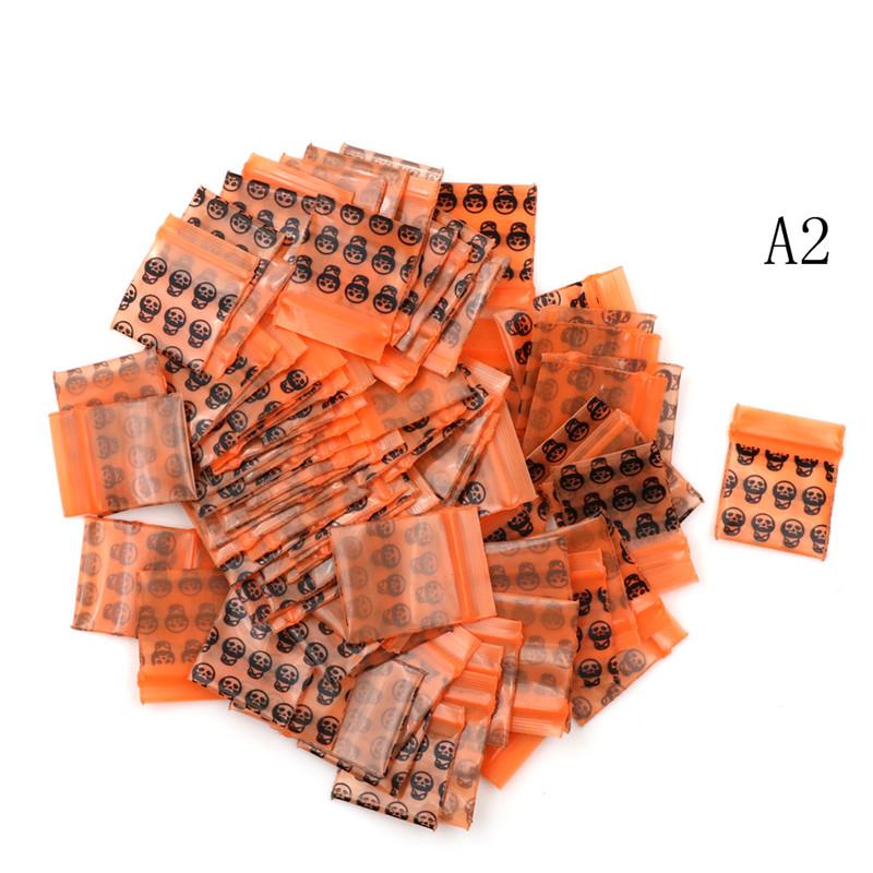 2.5X3Cm100Pcs Печать Ziplock Bag Маленькая сумка с уплотнением Мешок для медицинского порошка