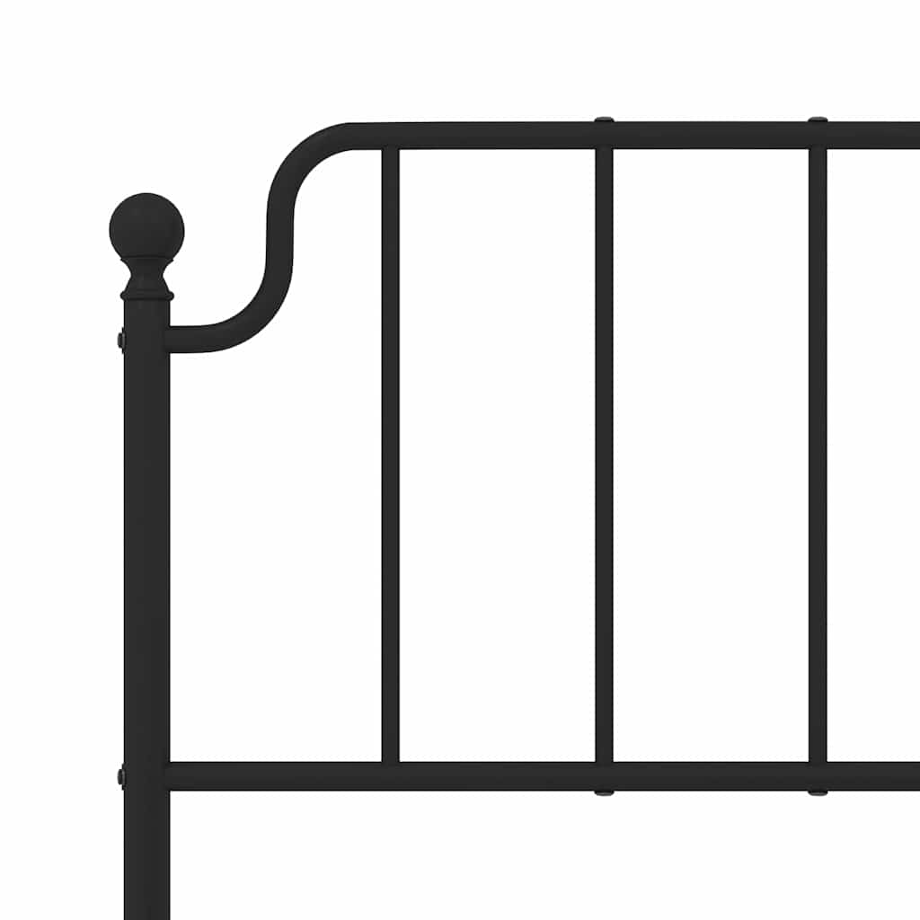 Replacement Headboard Metal Black 150 cm