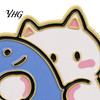 Animal Clothing Accessories Holding Fish Cartoon Cat Brooch, Enamel Kitten Alloy Badge Pin, Lapel Pins for Backpacks Hats Scarves Jackets Brooch