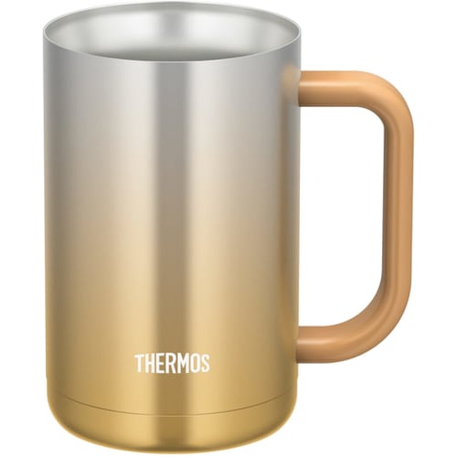 Thermos Vacuum Insulated Mug 0.6L Sparkling Gold JDK-600C SP-GD Beer Mug Father's Day Gift Men Women Birthday Present