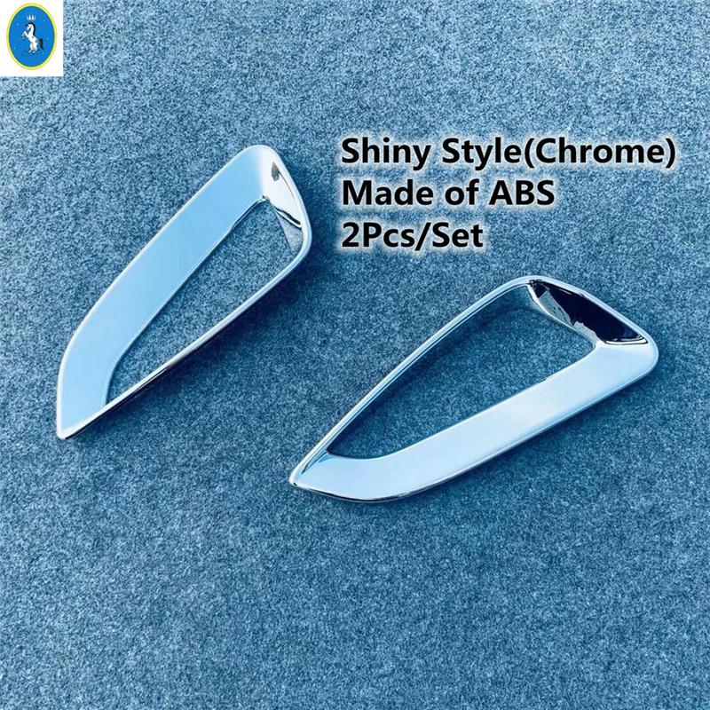 Rear Fog Bumper Lights Lamps Frame Decor Cover Trim Fit For Toyota Yaris ABS Chrome Car Accessories Exterior Refit Kit