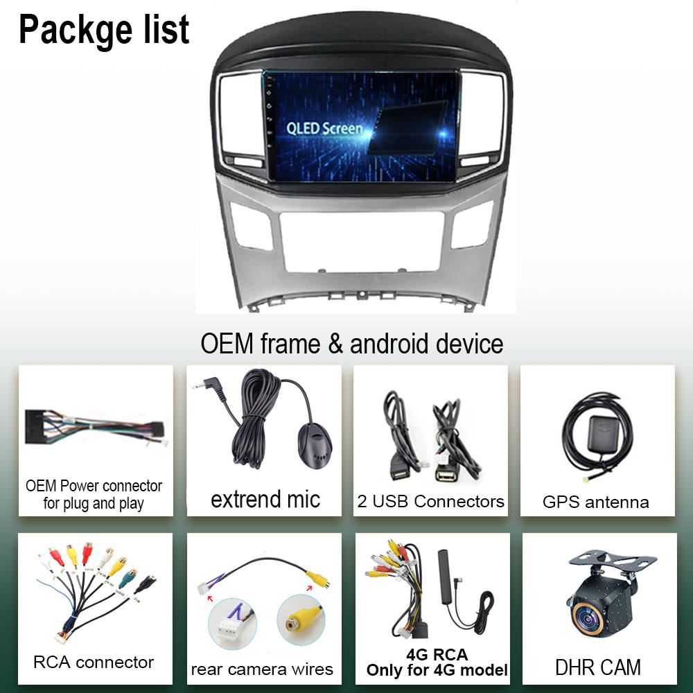 Android 14 For Hyundai H1 II 2 TQ 2015 - 2021 Head Unit Video Gps WIFI RDS BT Multimedia Car Minitor DSP Navigation NO 2DIN DVD