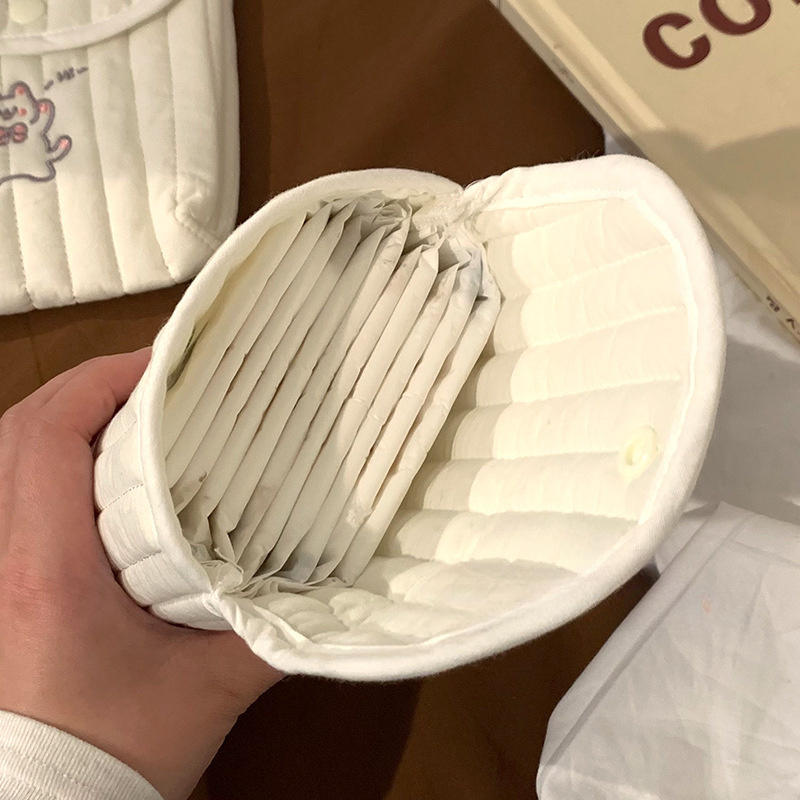 Милые гигиенические салфетки, сумка для хранения менструальных полотенец, портативная мини-сумка для хранения тампонов для студентов, ежемесячная сумка для хранения