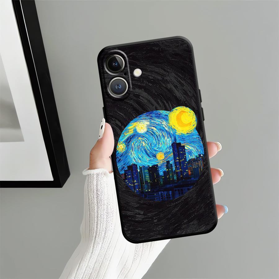 Креативный чехол с городским узором для Apple iPhone 17 Pro Max 12 11 14 16 XR XS MAX Air 13 15 Pro 7 8 Чехол для телефона