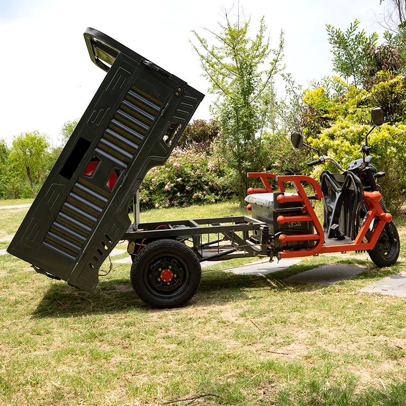 Электрический трехколесный велосипед длиной 1,6 м для грузовых перевозок и сельскохозяйственного использования