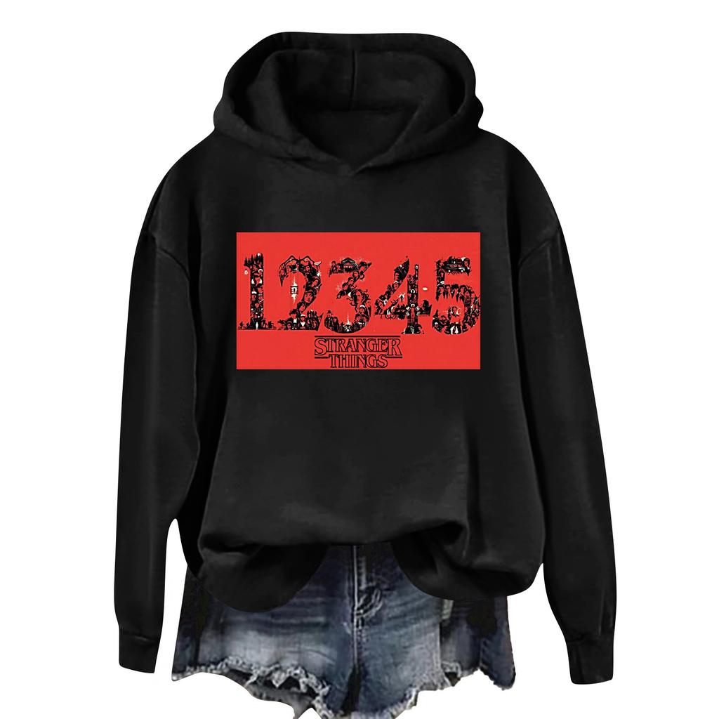 Women's And Men's Unisex Fashion Outfit Sweatsuit Printed Long Sleeved Casual Hooded Sweatshirt