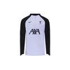 Dri-FIT Strike Liverpool Football Training Color Block Logo Print Mock Neck Long Sleeve T-Shirt Men Tops Purple-Dawn FB6970-544