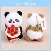 Плюшевый брелок-подвеска Цветок Панды С набивкой из полипропиленового хлопка Для девочек и женщин Подарок