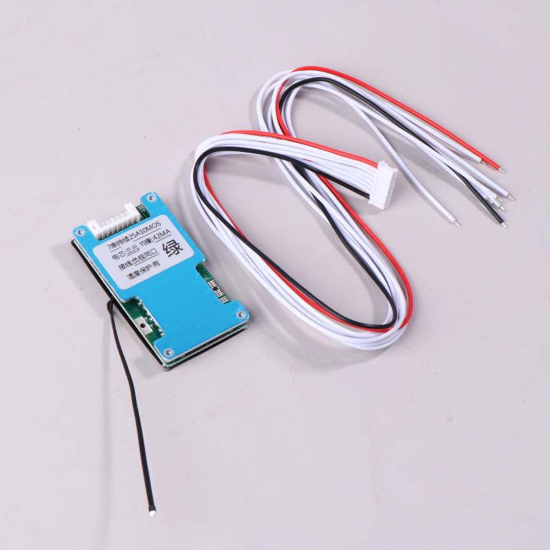 Bms 7S 24V 15A 20A 25A Литий-ионная Литиевая 18650 Защитная плата для заряда аккумулятора с температурной балансировкой для электровелосипеда/электросамоката