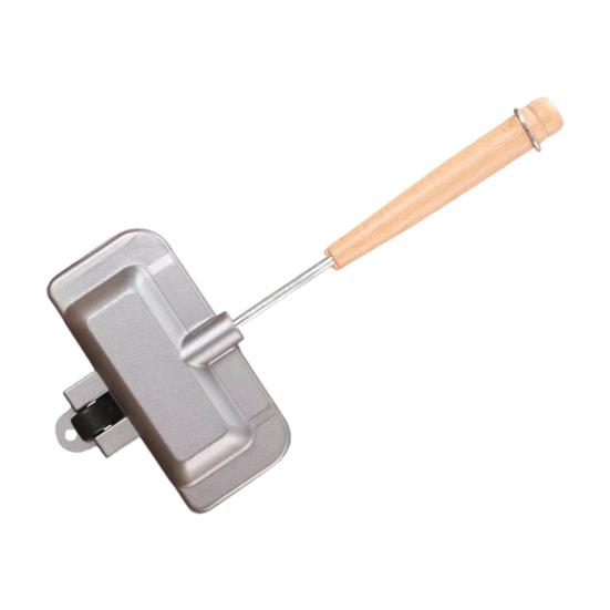 Горячий Сэндвич Мейкер Антипригарная Сковорода для Гриля Панини Алюминиевая Складная Сковорода для Приготовления Сырных Сэндвичей для Тостов Вафель Блинов Завтрака