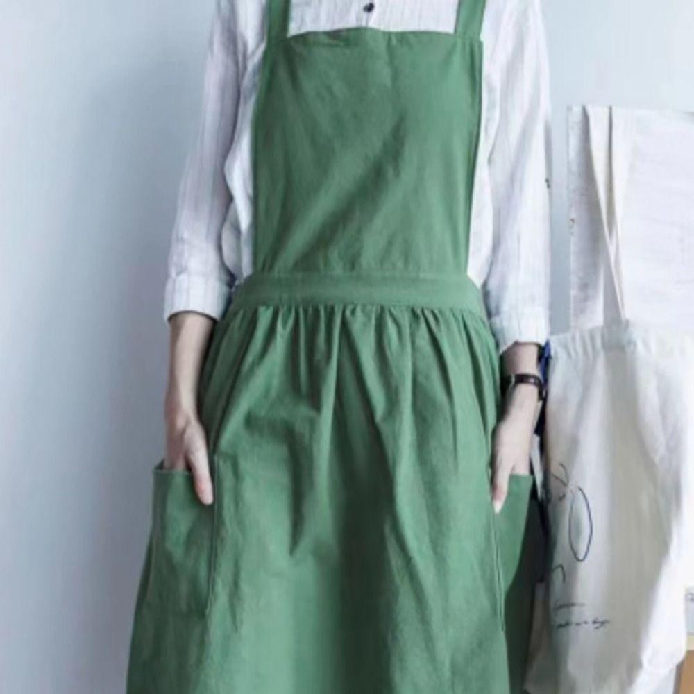 Cotton Florist Apron Korean Style Work Dress High Quality Kitchen Apron