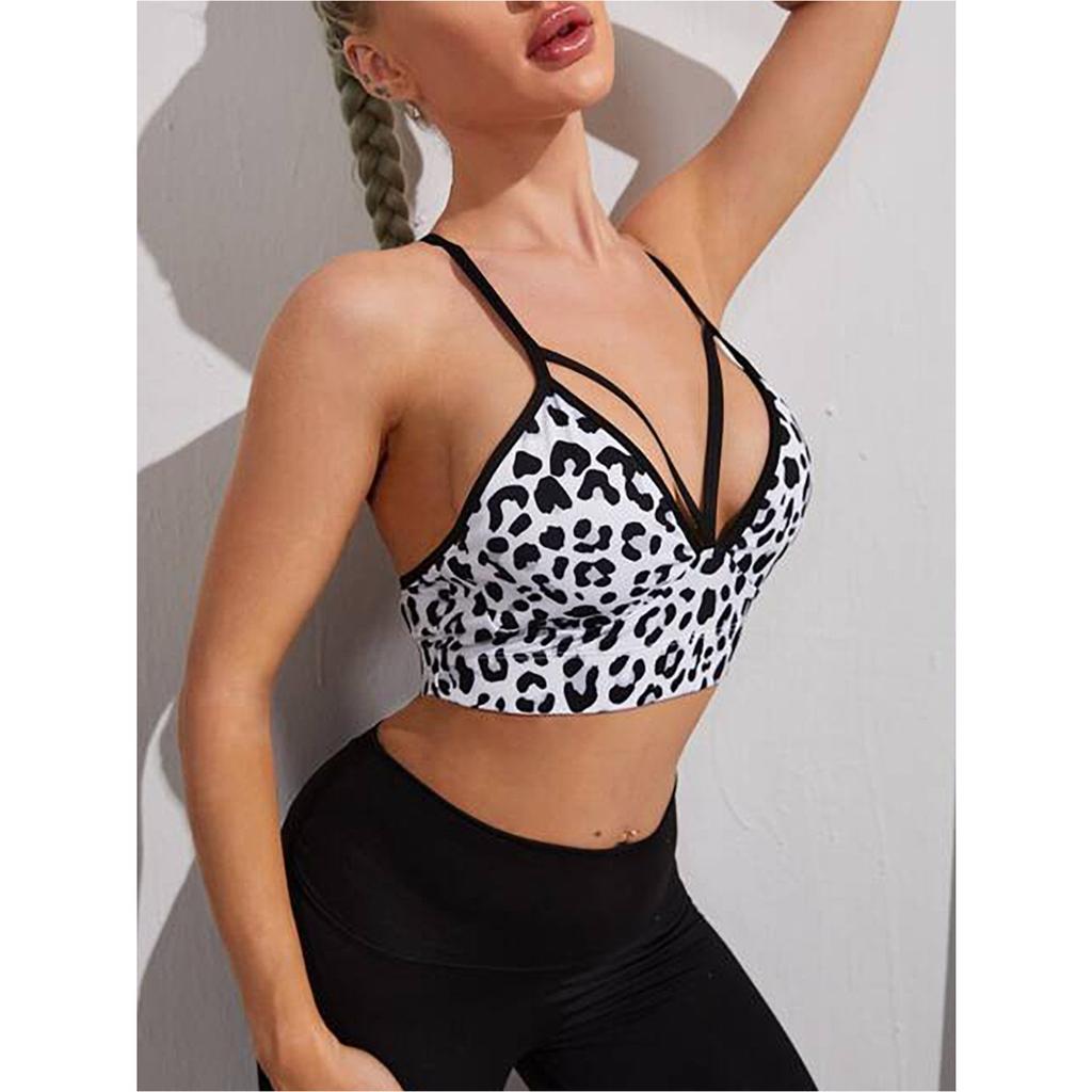 Fashion Yoga Vest Women Running Fitness Sleeveless Tank Top Gym Sports Crop Top