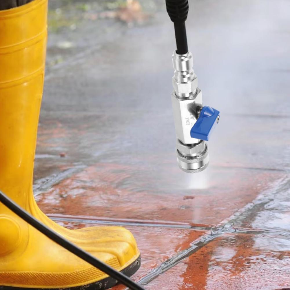 Управление шлангом мойки высокого давления с быстроразъемным соединением 3/8 или 1/4 дюйма Переключатель мойки высокого давления 4500 фунтов на кв. дюйм из нержавеющей стали