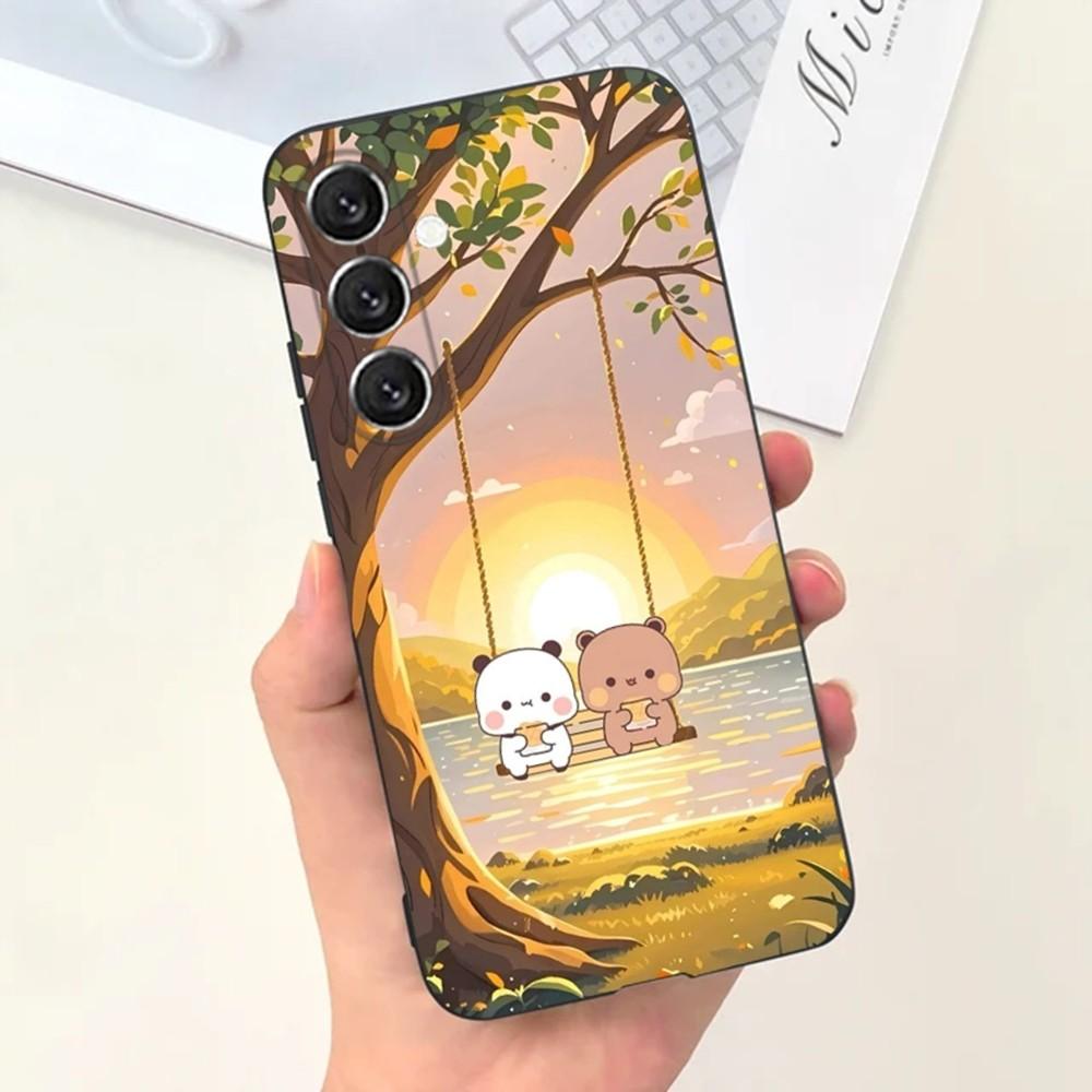 Милый Чехол Для Телефона BuBu D-DuDu Для Samsung S25,S24,S21,S22,S23,S30,Ultra,S20,Plus,Fe,Lite,Note,10,9,5G Черный Чехол