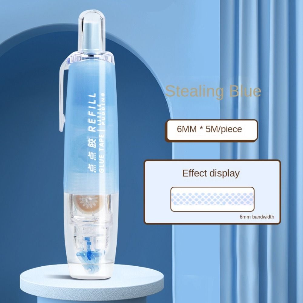 Press-type Dispensing Glue Eraserable Double-Sided Glue Portable School Supplies Students