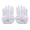 Children's Bow Fishnet Dress Gloves Wedding Flower Girl White Gloves Comfortable Breathable Women Gloves