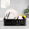Drainer for dishes, cutlery, plates, cups, standing kitchen black