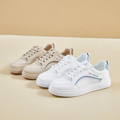 Летняя Новая Спортивная Белая Обувь Универсальная С Увеличением Роста Студенческая Сетчатая Обувь Повседневная Модная Обувь Кроссовки для Женщин