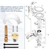 Эффективный набор шариков для сливного бачка унитаза 385318162 600342537 600342766 Для улучшения санитарии и долговечности Обеспечивает оптимальную гигиену