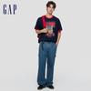Gap Унисекс футболка с коротким рукавом, colorblock, спортивный принт