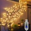 1.8m/5.9Ft Enchanted Willow Vine Lights,96 LEDs Artificial Plants Tree Branches with Christmas Decorations for Indoor Home Decor, Room Decoration