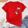 Panda Print Crew Neck T-Shirt Casual Short Sleeve T-Shirt For Spring & Summer Women's Clothing