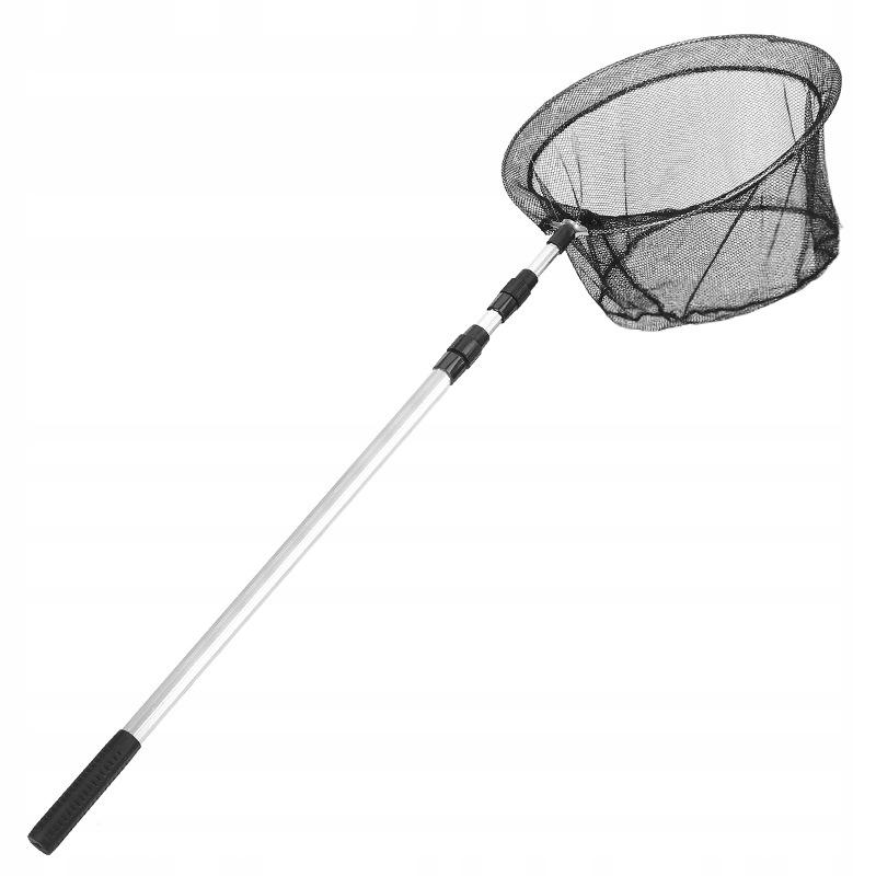 Fishing Landing Net Long Aluminum Telescopic Round 210X40 Cm