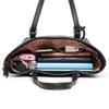 (Black) Laser Cut Out Tote Shopper Bag