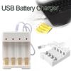 1.2V Универсальный 4 слота Aa/Aaa аккумулятор зарядное устройство адаптер USB разъем