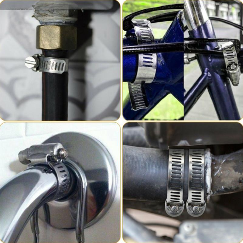 9,8 футов 12,7 мм 304 червячный хомут из нержавеющей стали хомут с крепежом регулируемый хомут для шланга своими руками зажим для воздуховода