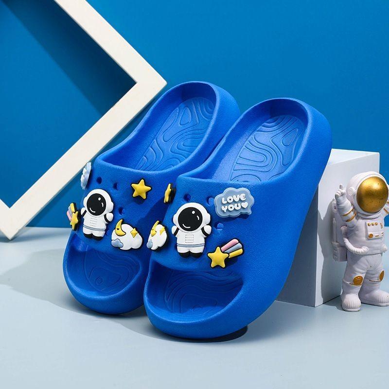 Очаровательные детские тапочки-мини-астронавты, удобные домашние шлепанцы из ЭВА для мальчиков