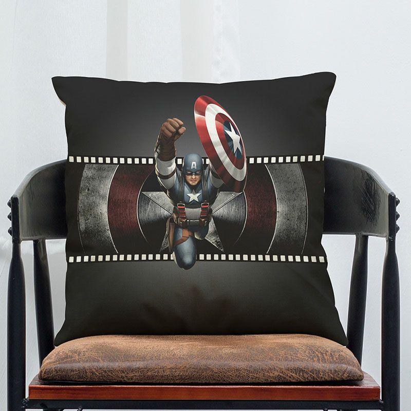 Роскошная супермягкая наволочка для подушки «Альянс Мстителей» с культовым дизайном Железного человека