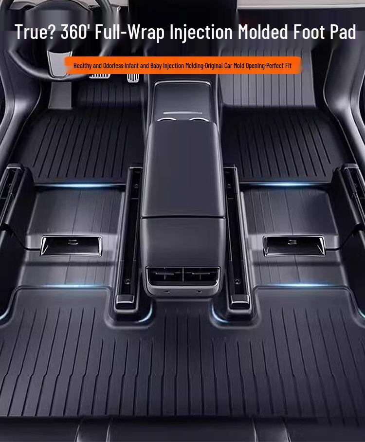 Tesla Model 3/Y Trunk Mat & Backrest Pad - TPE, Mother & Baby Safe