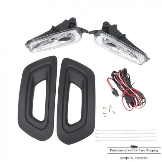 Both Left & Right Fog Lights W/Bezels Covers W/Bulbs For Ford Transit -2024