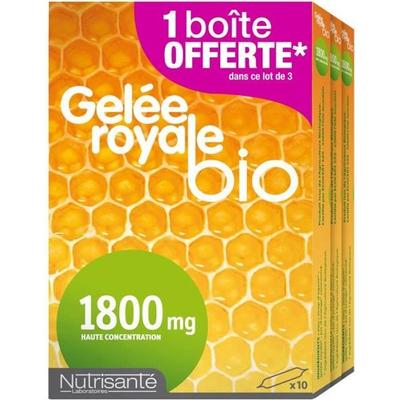 Nutrisanté Gelée Royale Bio 1800 мг, партия из 3 х 10 ампул