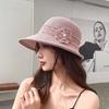 Новая летняя шляпа, женская летняя рыбацкая шляпа, соломенная шляпа с цветочной плетеной дышащей складной женской шляпой от солнца