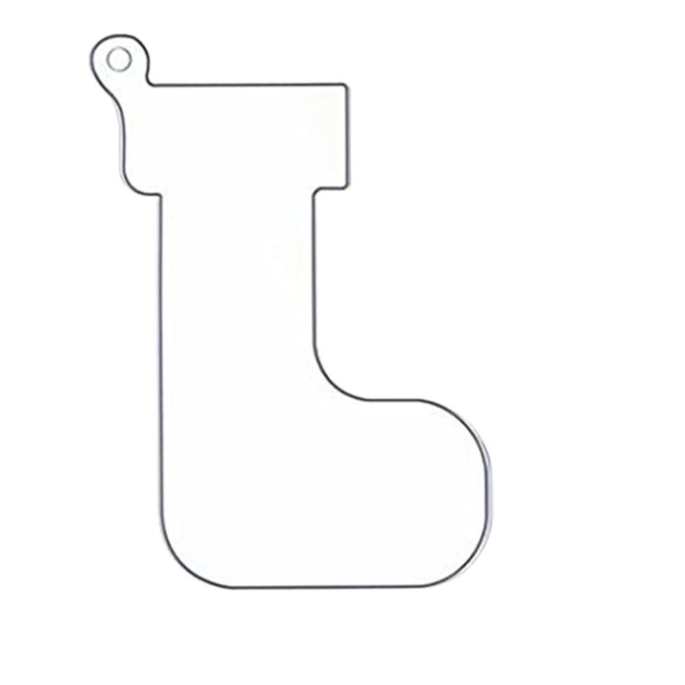 10Pcs Stockings Acrylic Christmas Ornaments Hanging Christmas Decoration  Home Party Supplies