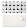 Naklejany Panel Pcv Z Motywem Idealny Do Przedpokoju 100X50 Cm Geometryczne Wzory Płytek