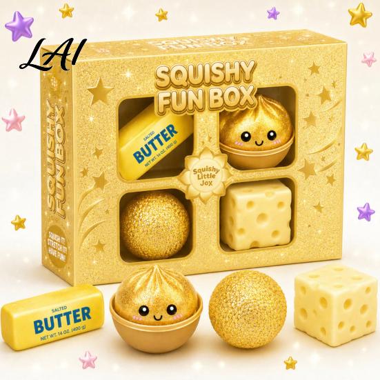 Stress Relief Squeeze Toy 4/8/25Pcs Toy Anxiety Reduction Sensory Soft Relaxation Ball Stretchy Fidget Party Favors for Kids Adults Decompression